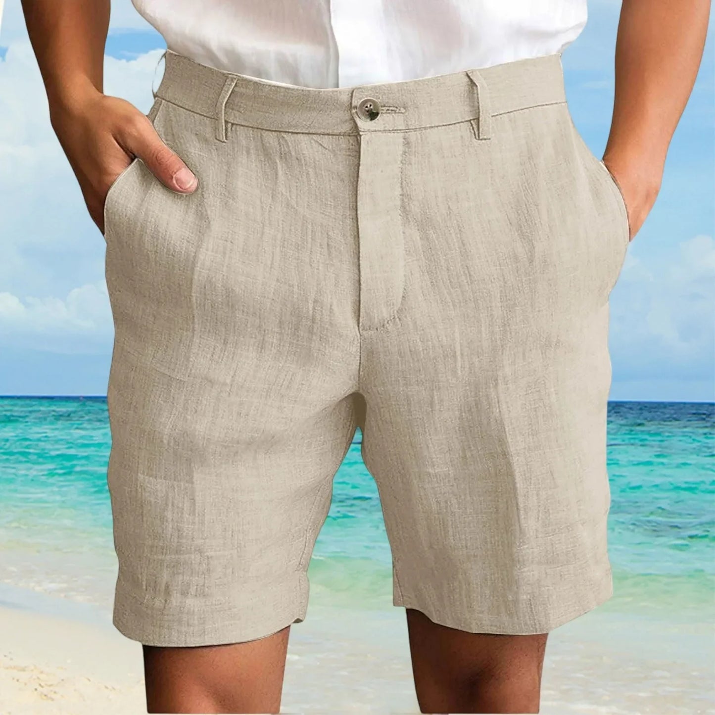 Men's Cotton Linen Shorts