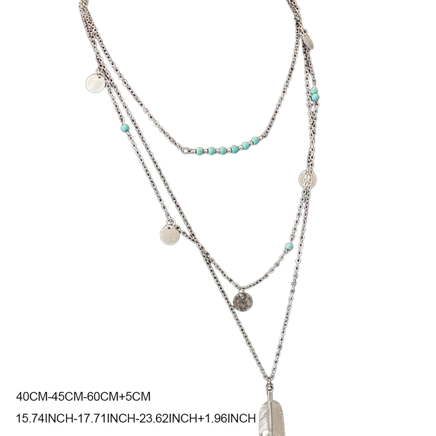 Women's Feather Pendant Necklace