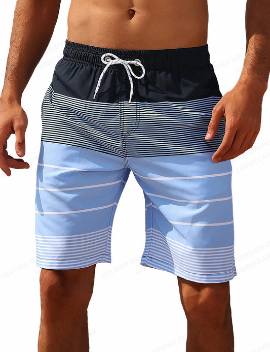 Striped Beach Shorts Men