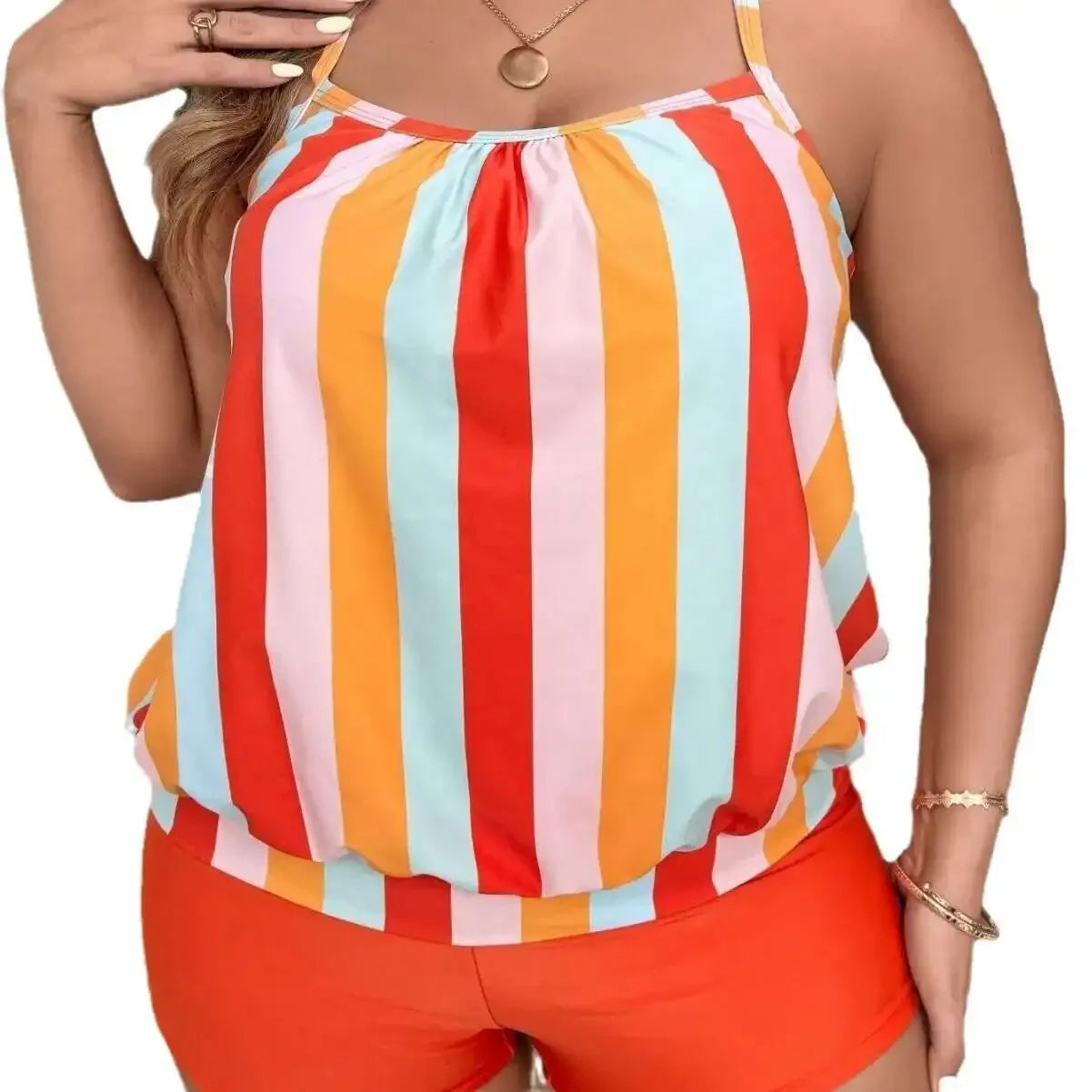 Women's Plus Size Split Swimsuit